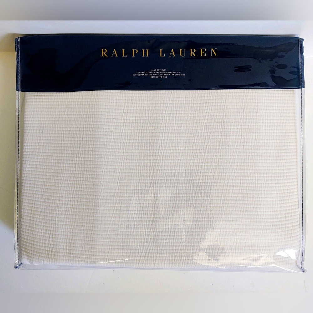 šRALPH LAUREN Coverlet - AIDEN King Coverlet - Parchment Color - #650833235001